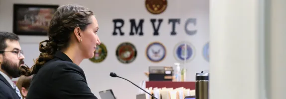 Student in veteran court